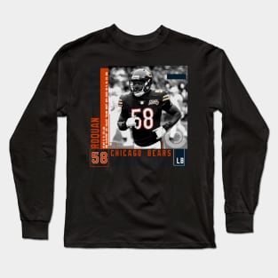 Roquan Smith Paper Poster Long Sleeve T-Shirt